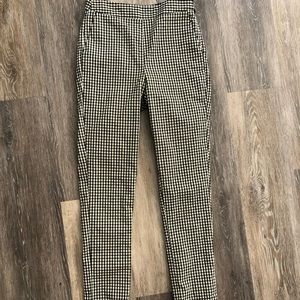 Nasty gal size 0 checkered linen pants